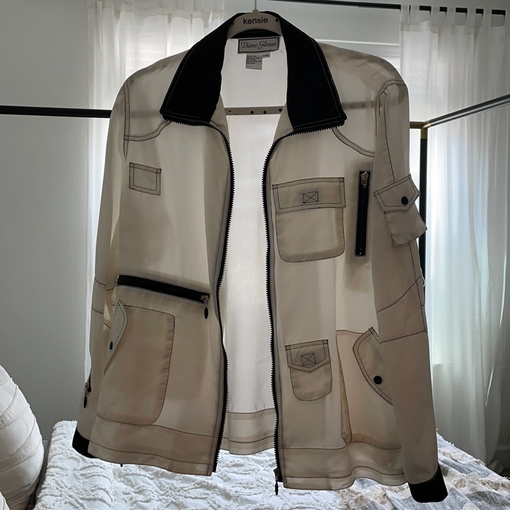 Diane Gilman 100% Silk Jacket